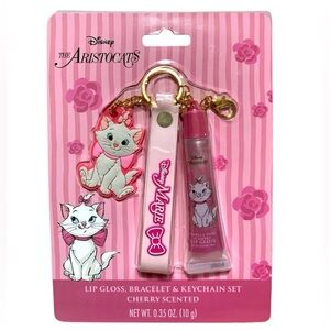 Disney Aristocats Pink Keychain Set